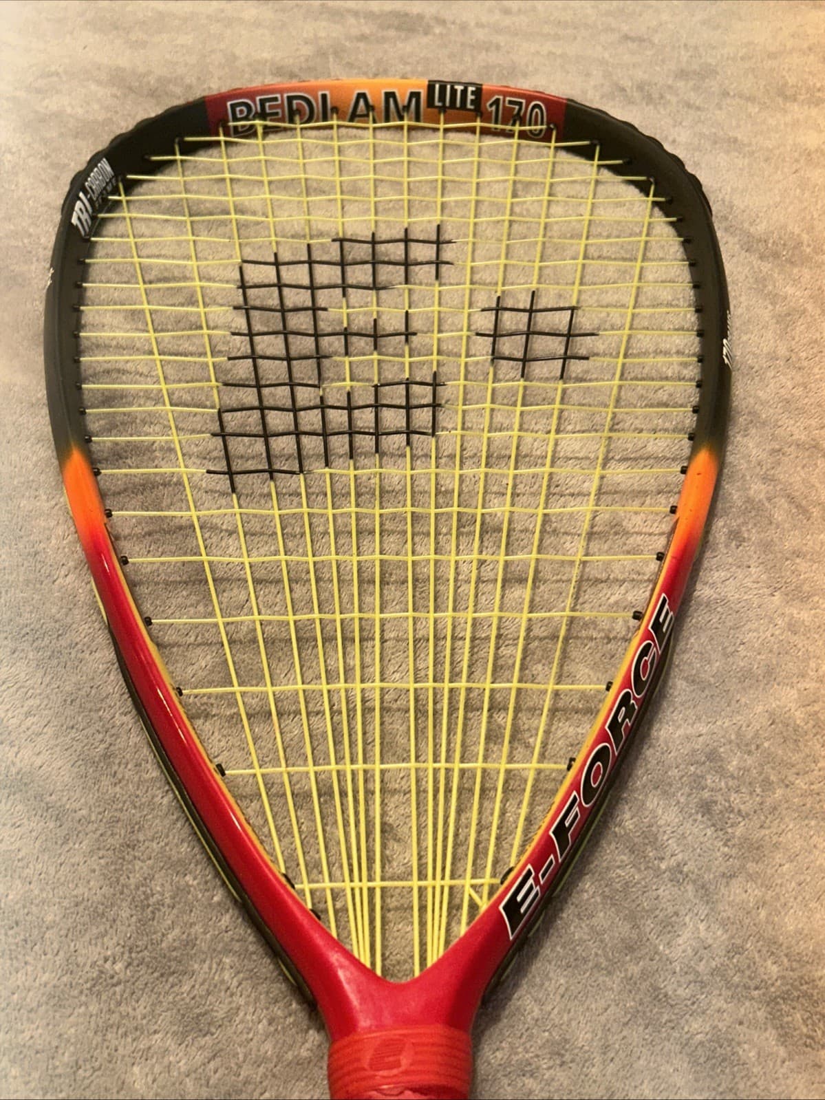 bedlam 170 lite racquetball racquet 22” longstring 62 vibration damping power 🔥 5