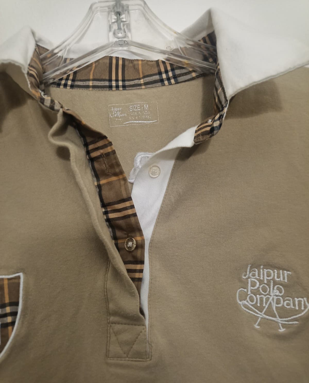 Jaipur Polo Company Long Sleeve Equestrian Show Pullover Shirt Men's Size M 4