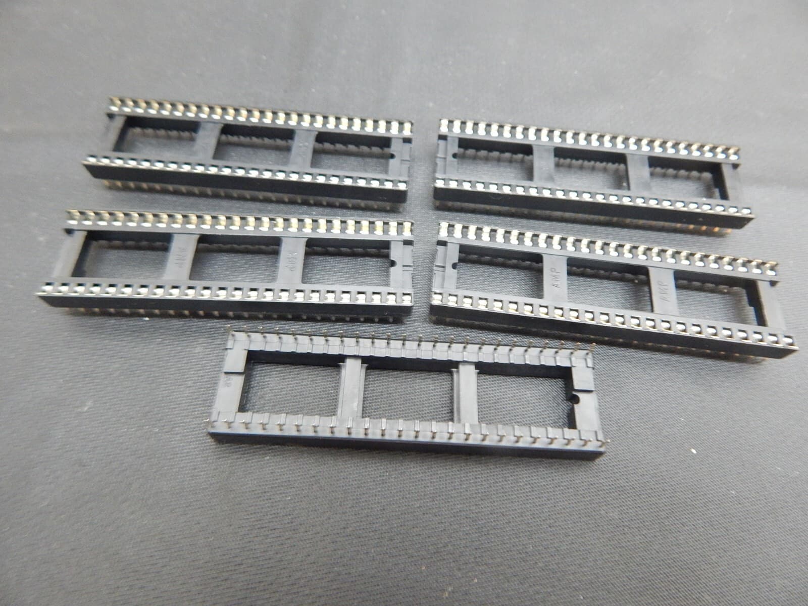 AMP 2-643576-3 48 PIN DIP SOCKET CONNECTOR - LOT OF 5 SOCKETS -USA FAST SHIPPING