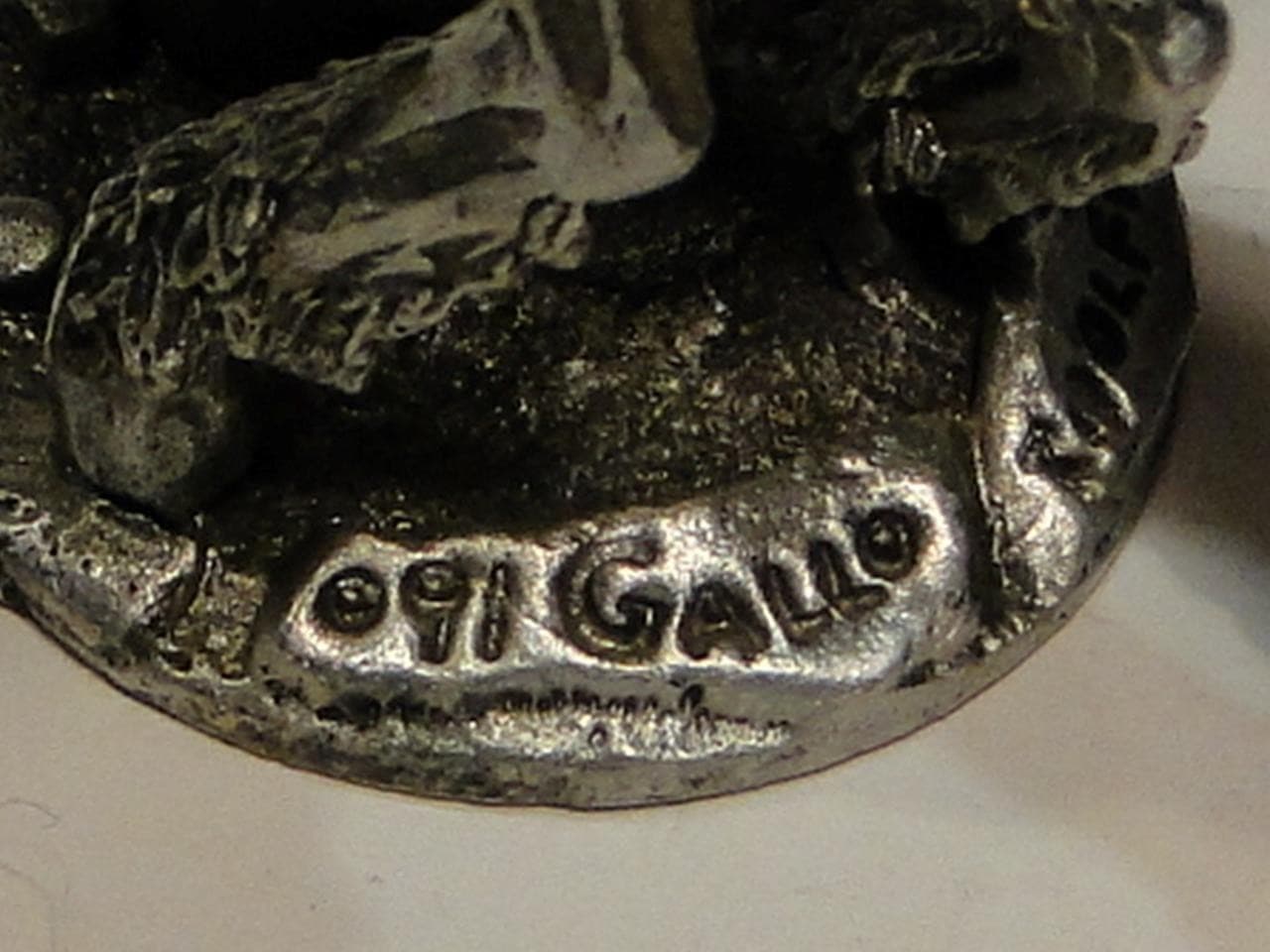 Vintage 1991 Gallo Pewter Pegasus Winged Horse Figurine with Jewels 5