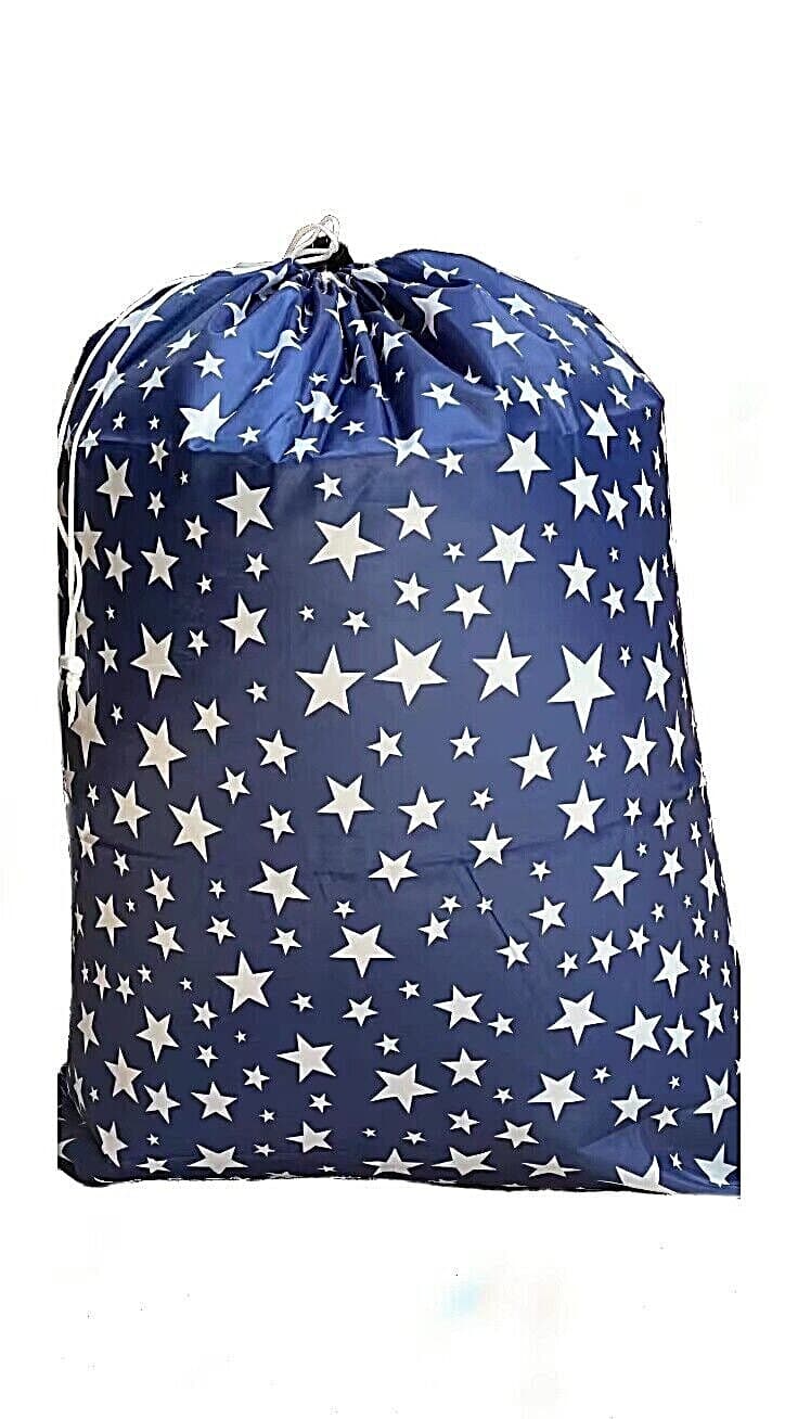 1X Large Washable Laundry Bag 30"X40" Heavy Duty Hamper Drawstring Home College 2