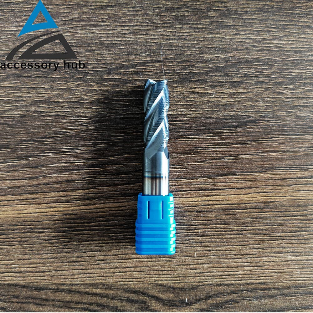 1PCS 1/2" 4 Flute 1-1/4" LOC Carbide Roughing End Mill 3" Overall Length-TiALN 5