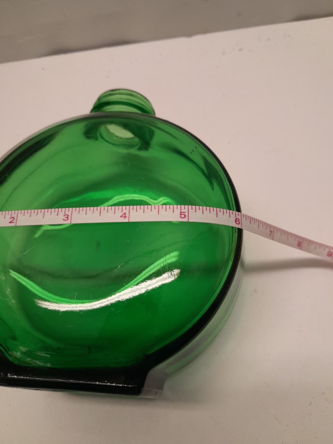 Vintage Sunsweet Prune Juice 1930's 40's Canteen Style Green Glass Bottle Jar 5