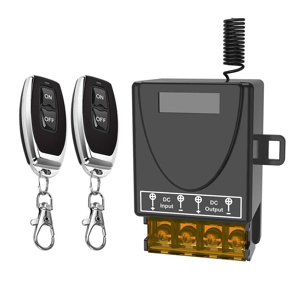New 12V Remote Switch Wireless, DC Relay RF Control Switch w/ 328ft Long Range