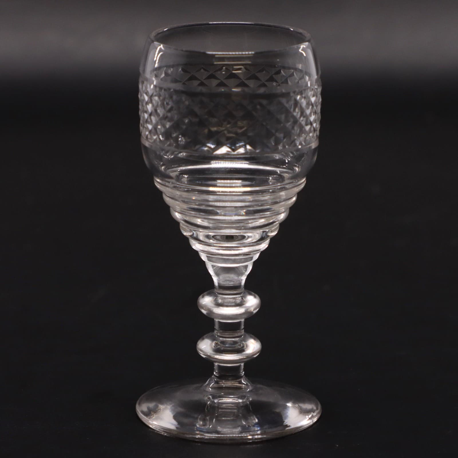 Bryce 575-5 Liquor Cocktail Glass Stem 575 Criss Cross Cut Bowl Vintage