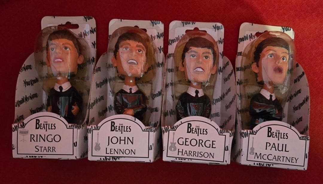 The Beatles 5" You Know My Name Made In China Bobblehead Nodder Dolls SEALED