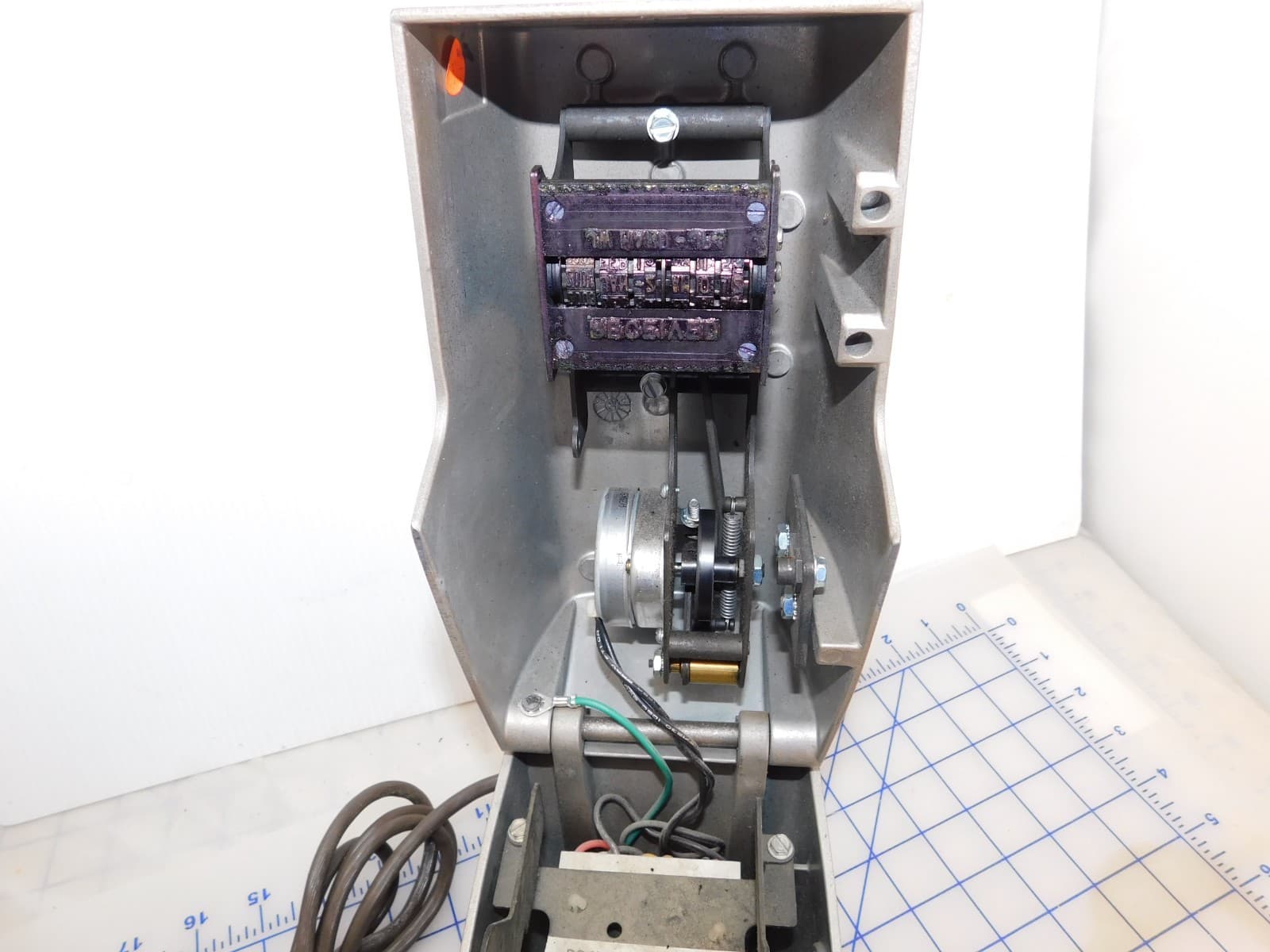 Rapidprint ARL-E Time Recorder, card stamper, tested, 120 volt, with keys 3