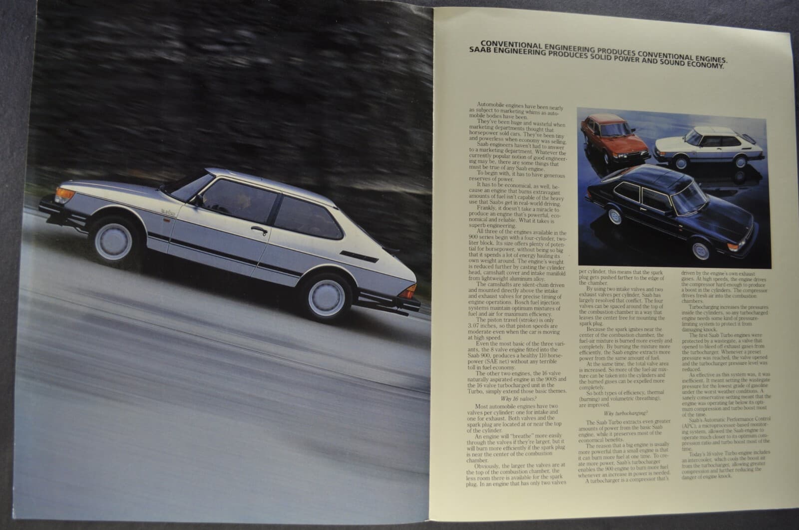 1986 Saab 900 Turbo Sedan Sales Brochure Folder Excellent Original 86 2