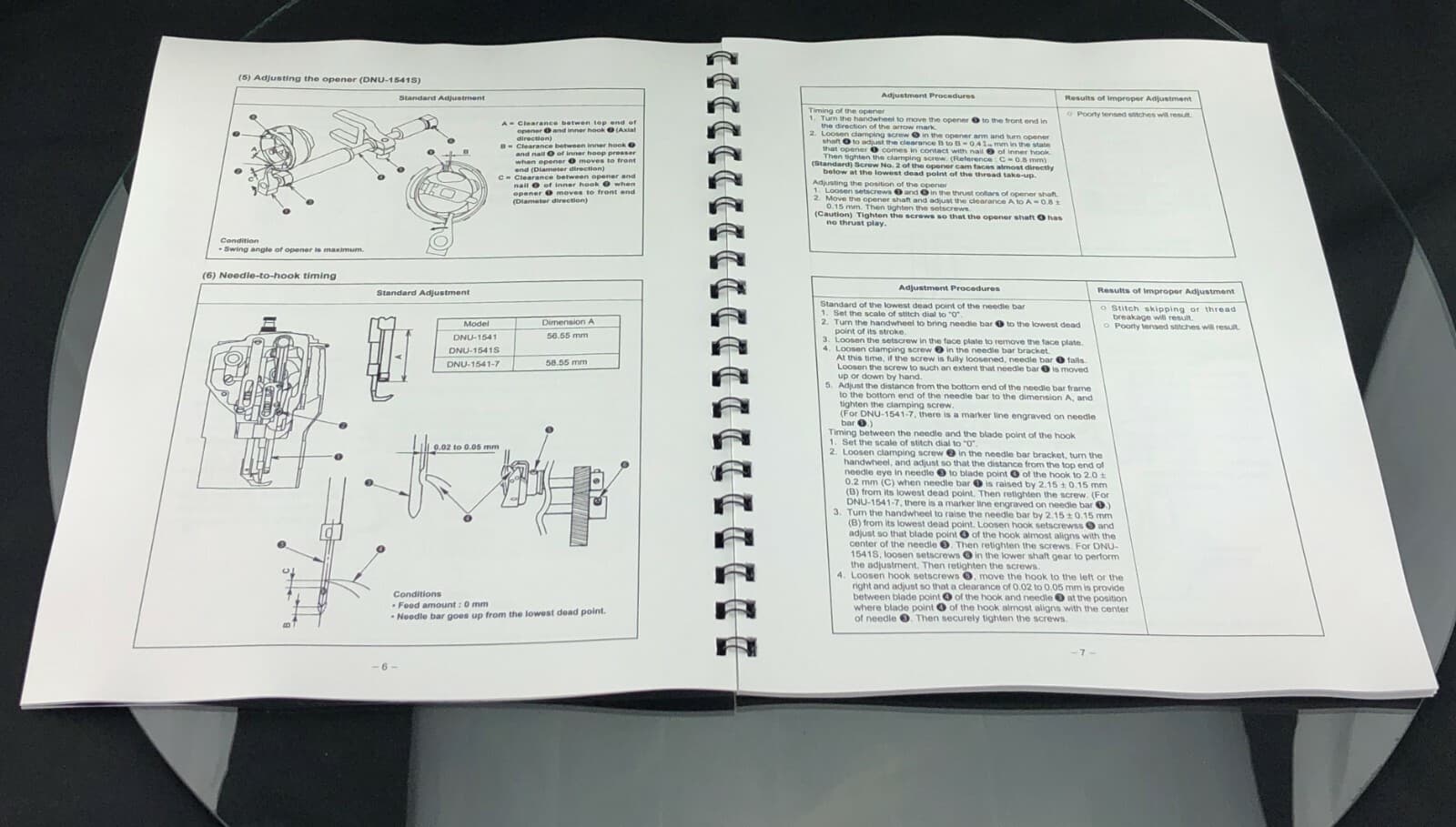JUKI DNU-1541-7 Service Engineer Manual Coil Bound Reprint 3