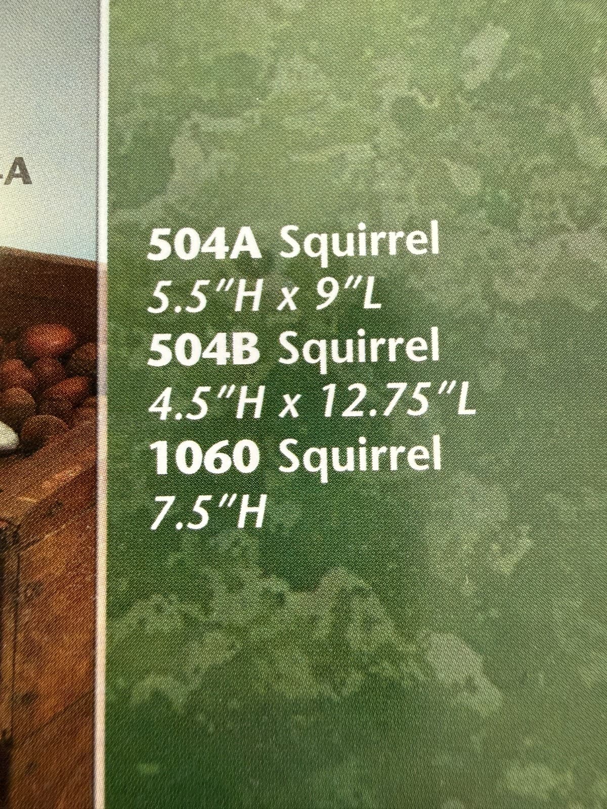 VINTAGE ARNEL'S CERAMIC MOLD #504-A SQUIRREL 2