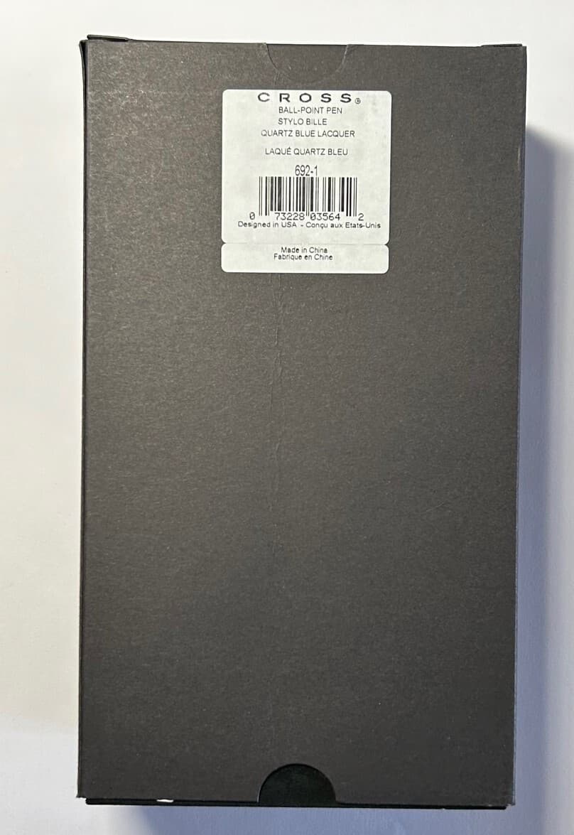 CROSS TOWNSEND, QUARTZ BLUE, BALL PEN W/ RHODIUM PLATED APPOINTMENTS (692-1) 5