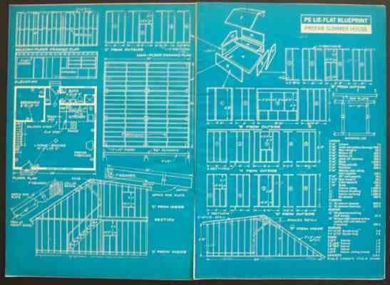 24x24 PreFab Vacation Home SALTBOX How-To Build PLANS 2