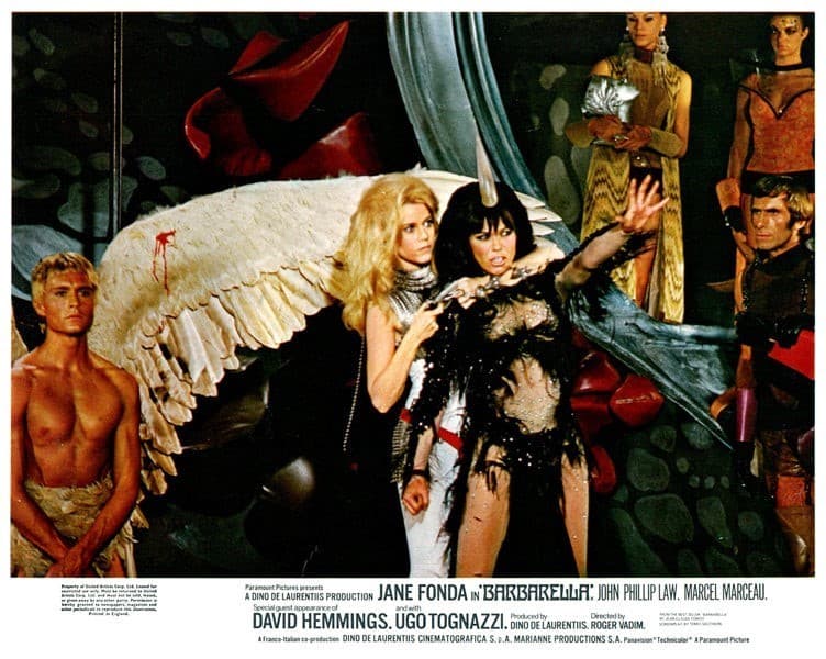 Barbarella Original Lobby Card Jane Fonda John Phillip Law Anita Pallenberg 1968
