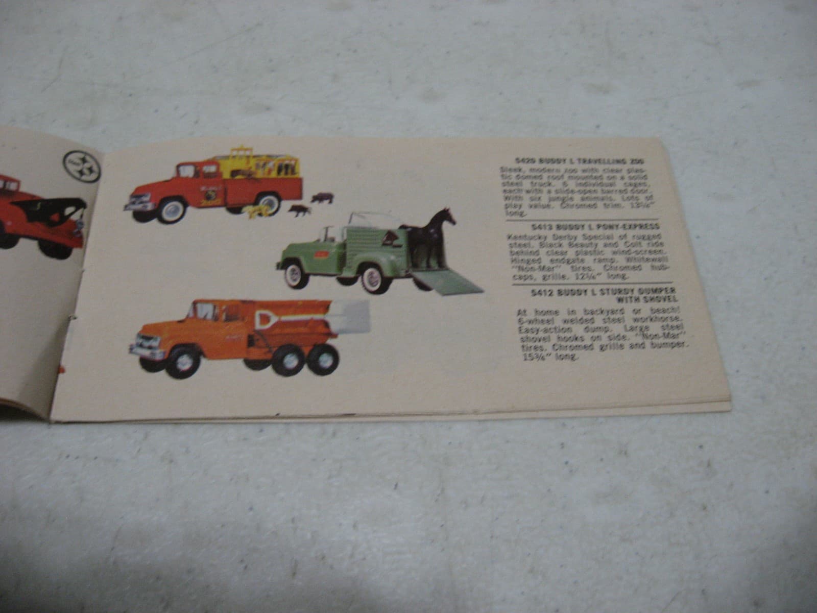 1965 Buddy L Pocket Catalog 5-3/8" by 2-7/8" Vintage Advertising 4