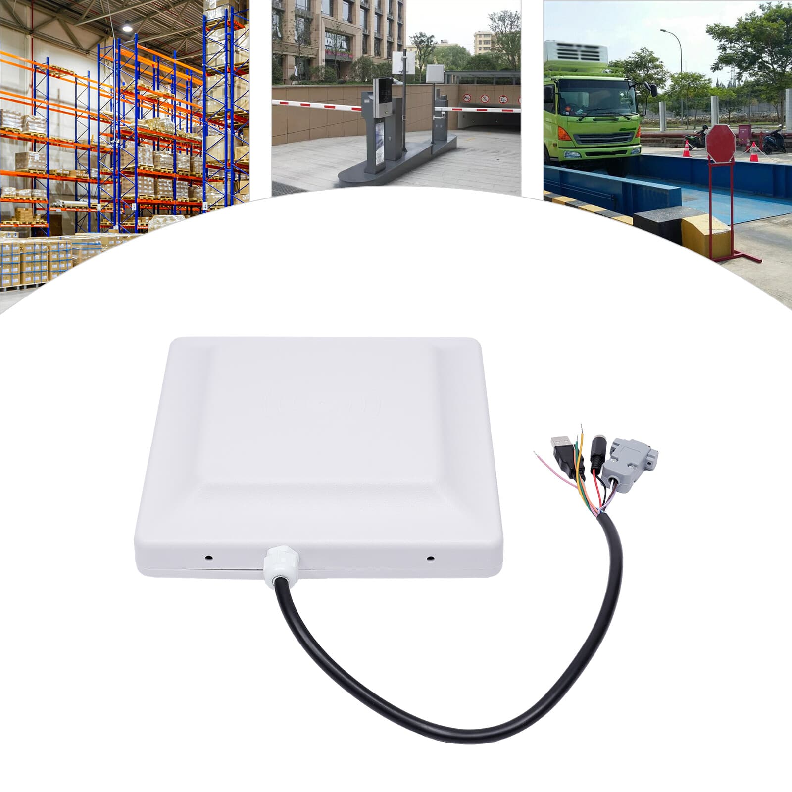 UHF RFID Long Range Card Reader for Parking Barrier Gate Access Control Kit NEW 2
