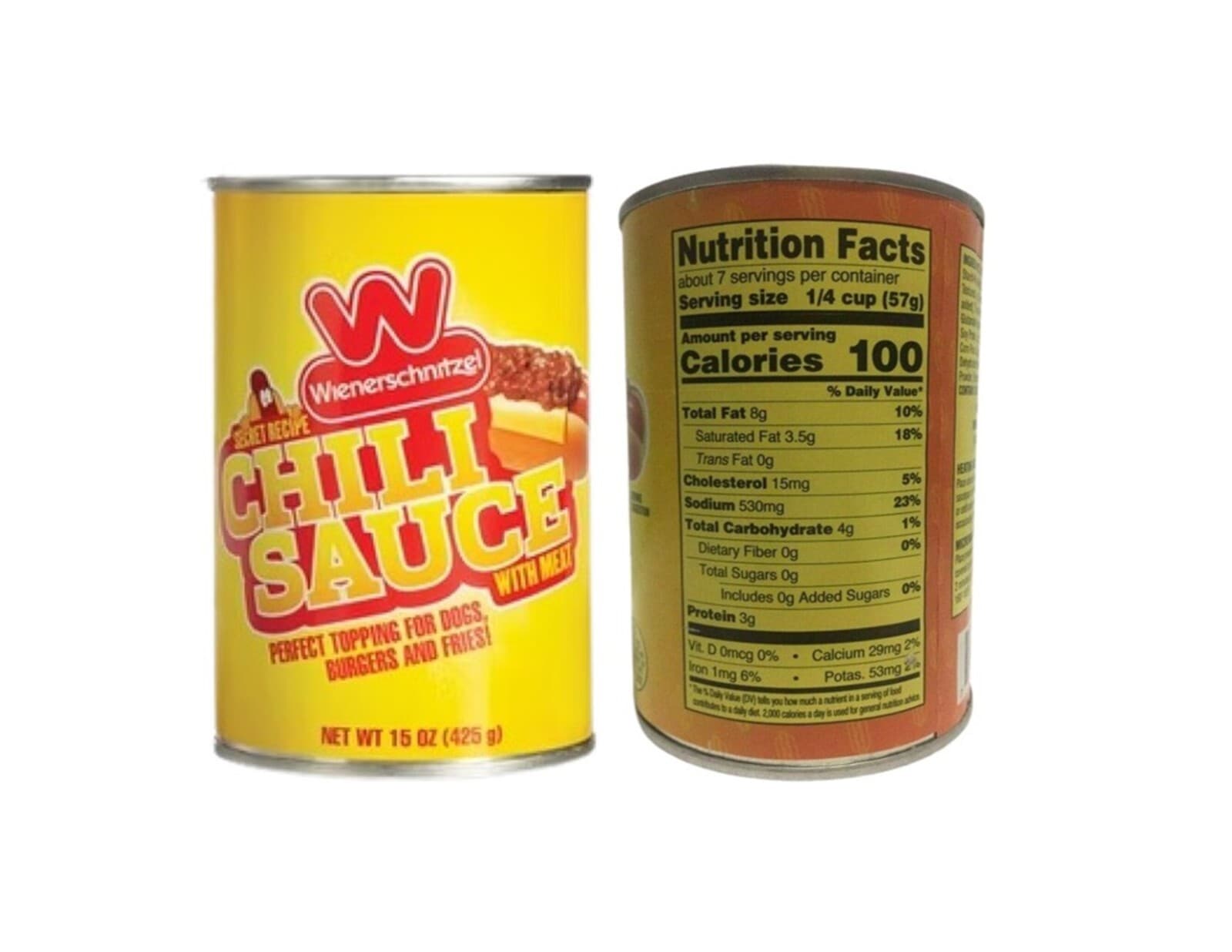 Wienerschnitzel Chili Sauce Secret Recipe with Meat 12 cans Great on Hot Dogs 4