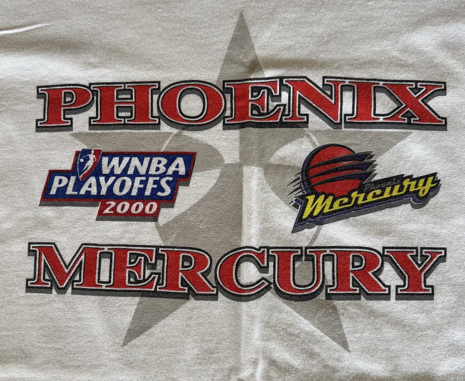 Phoenix Mercury WNBA 2000 Playoffs Autographed T Shirt 2 Signatures 5