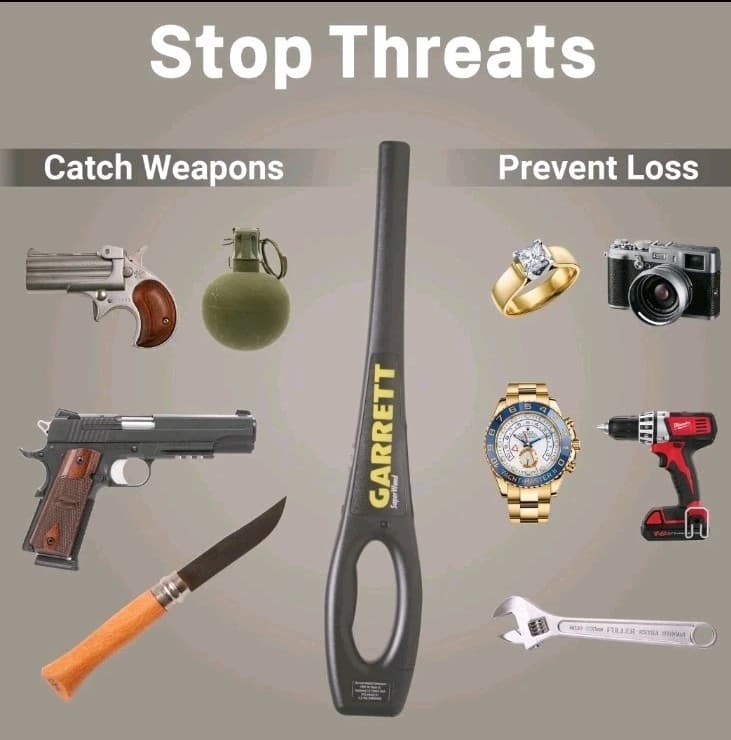 Garrett SuperWand Metal Detector for Adults Professional Use Made in The USA NIB 3