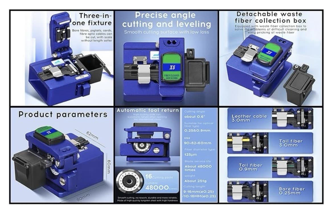 YICIZOL 30km Visual Fault Locator,Optic Fiber power Meter with FC,SC Connecto... 6