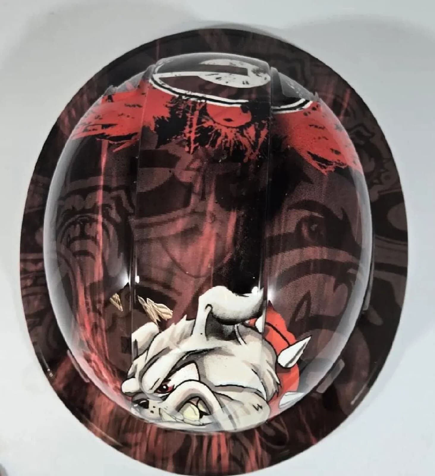 New Full Brim Hard Hat Custom Hydro Dipped GEORGIA BULLDOGS 3