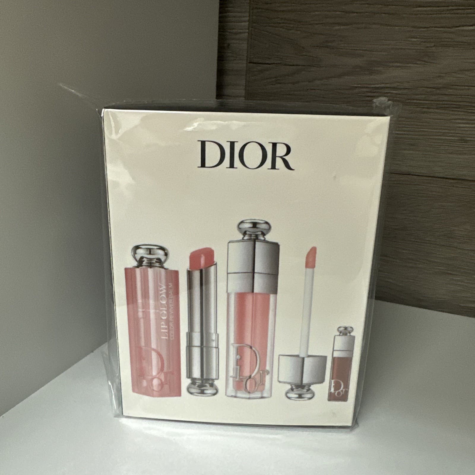 DIOR ADDICT 3-PIECE SET (001 Pink) Lip Glow, Lip Maximizer & Mini LIP ESSENTIALS