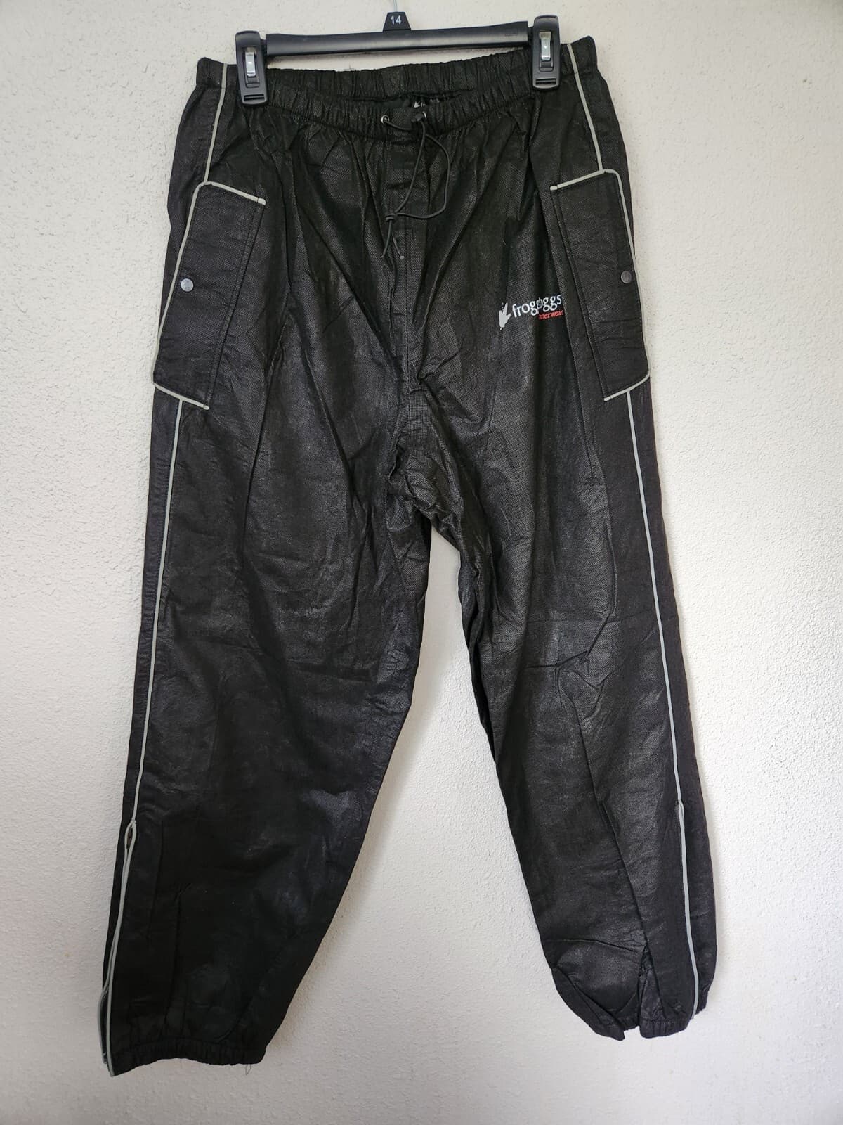 Frogg Toggs Waterproof Rain Pants Outdoor Men’s Medium Black Polypropylene
