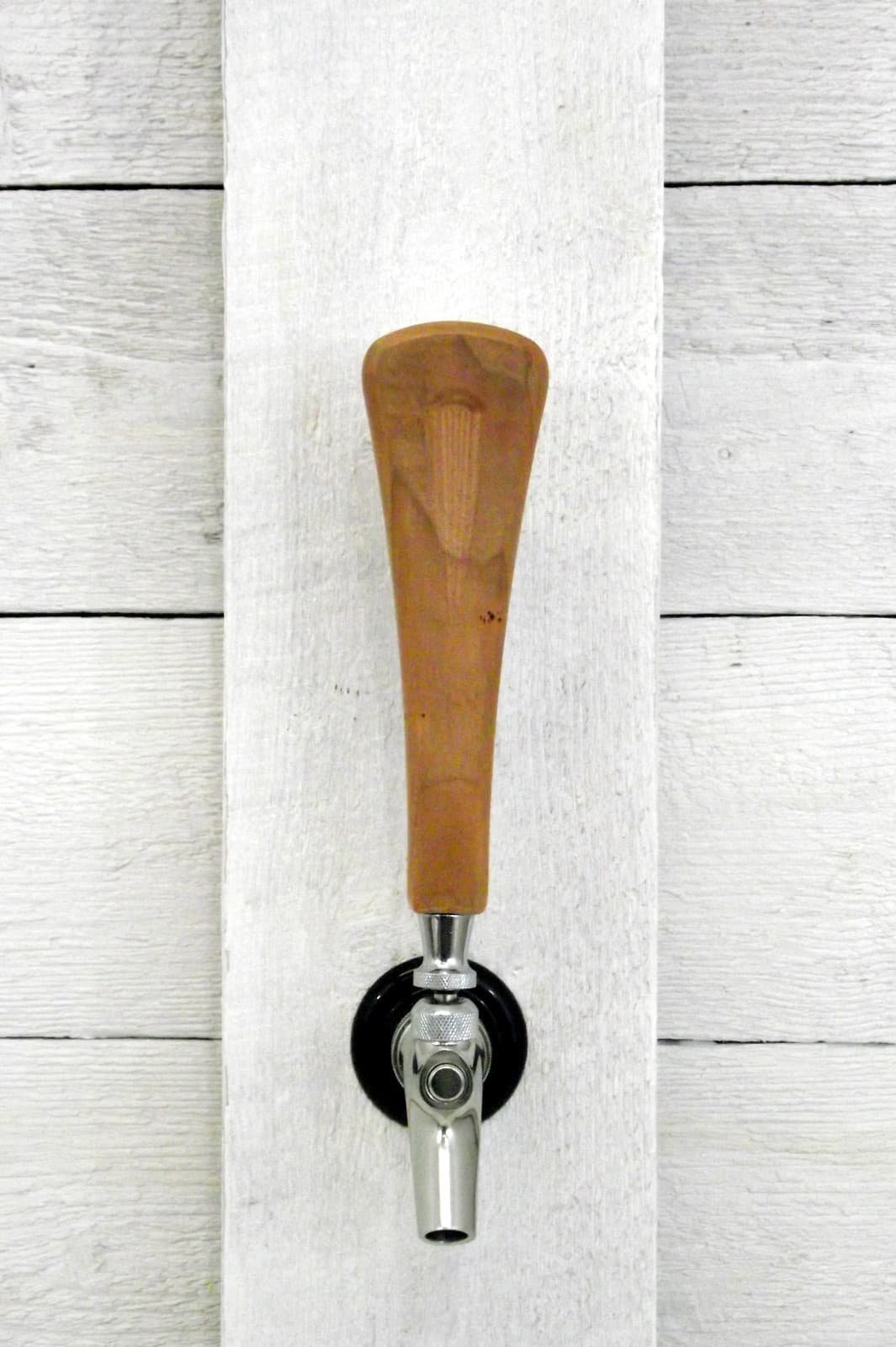 Tap handle solid Cherry wood beer wine coffee tap handle 7"  2