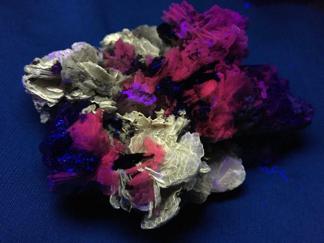 KB: FANTASTIC! GREAT SW FL. POLYLITHIONITE/LEUCOPHANITE/ALBITE, QUEBEC, CANADA 6