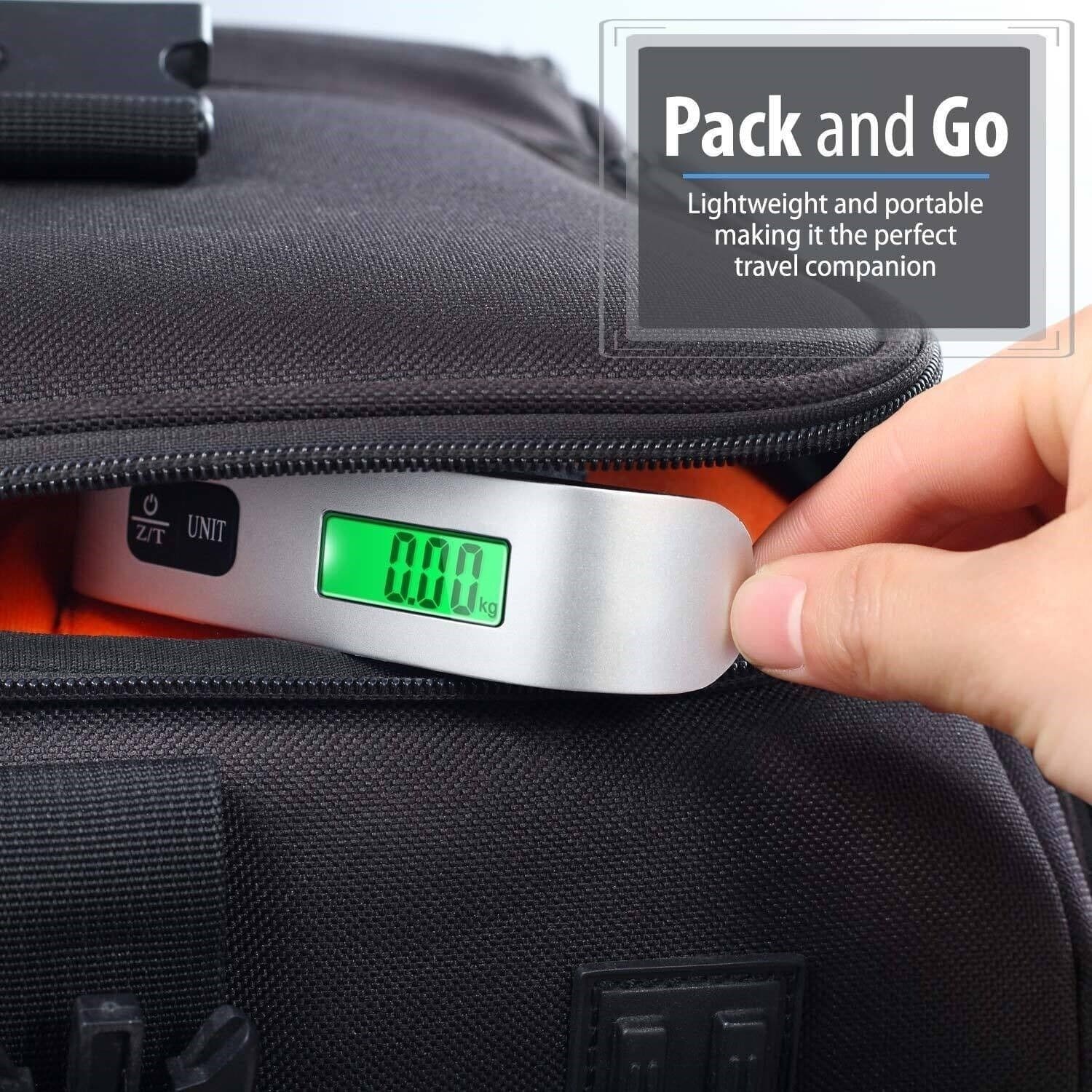 Portable Travel 110lb / 50kg LCD Digital Hanging Luggage Scale Electronic Weight 4