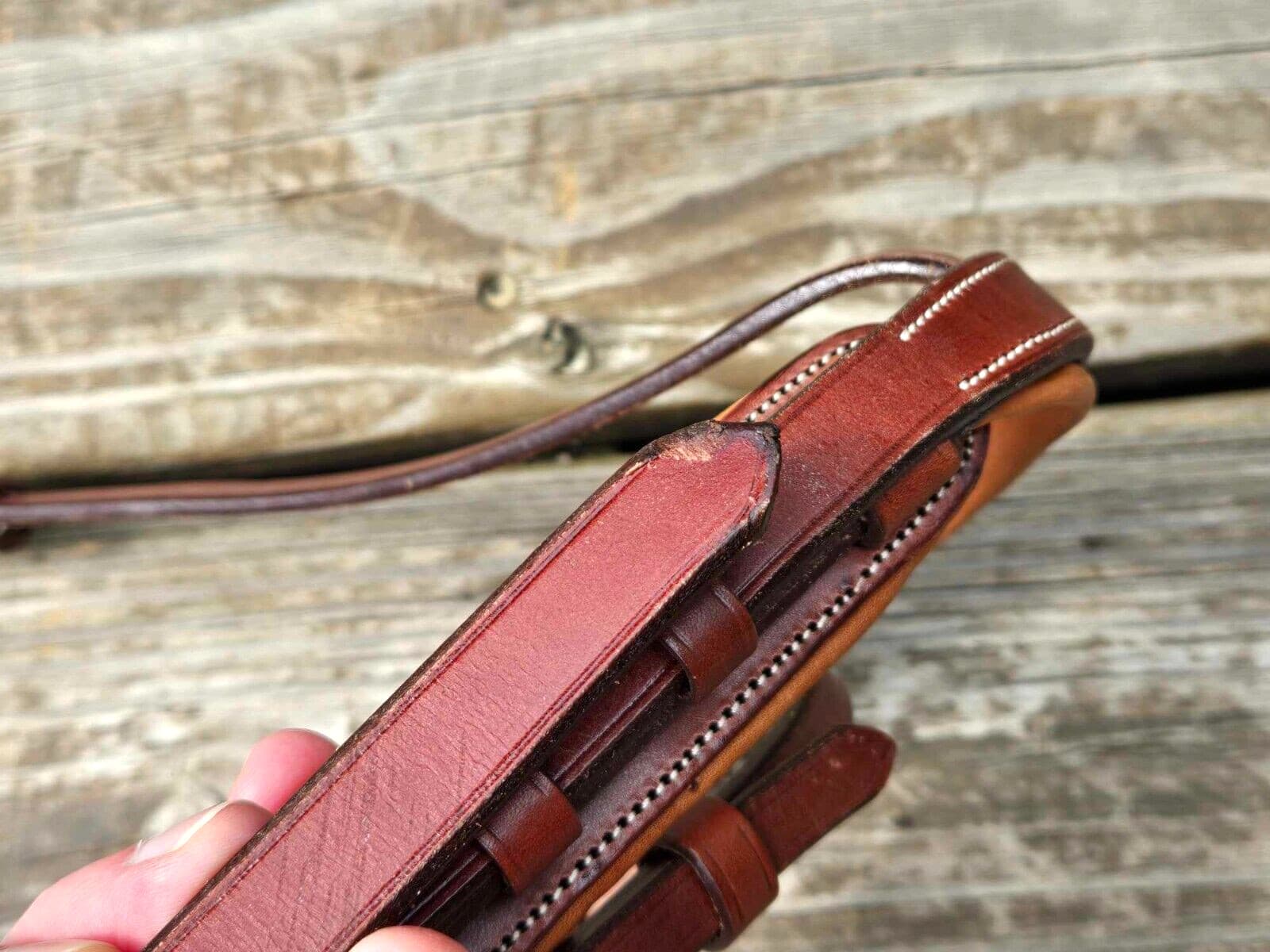 CWD Fancy Stitch Padded Monocrown Crank Caveson Noseband - Size 3 (Full) - NWOT! 6