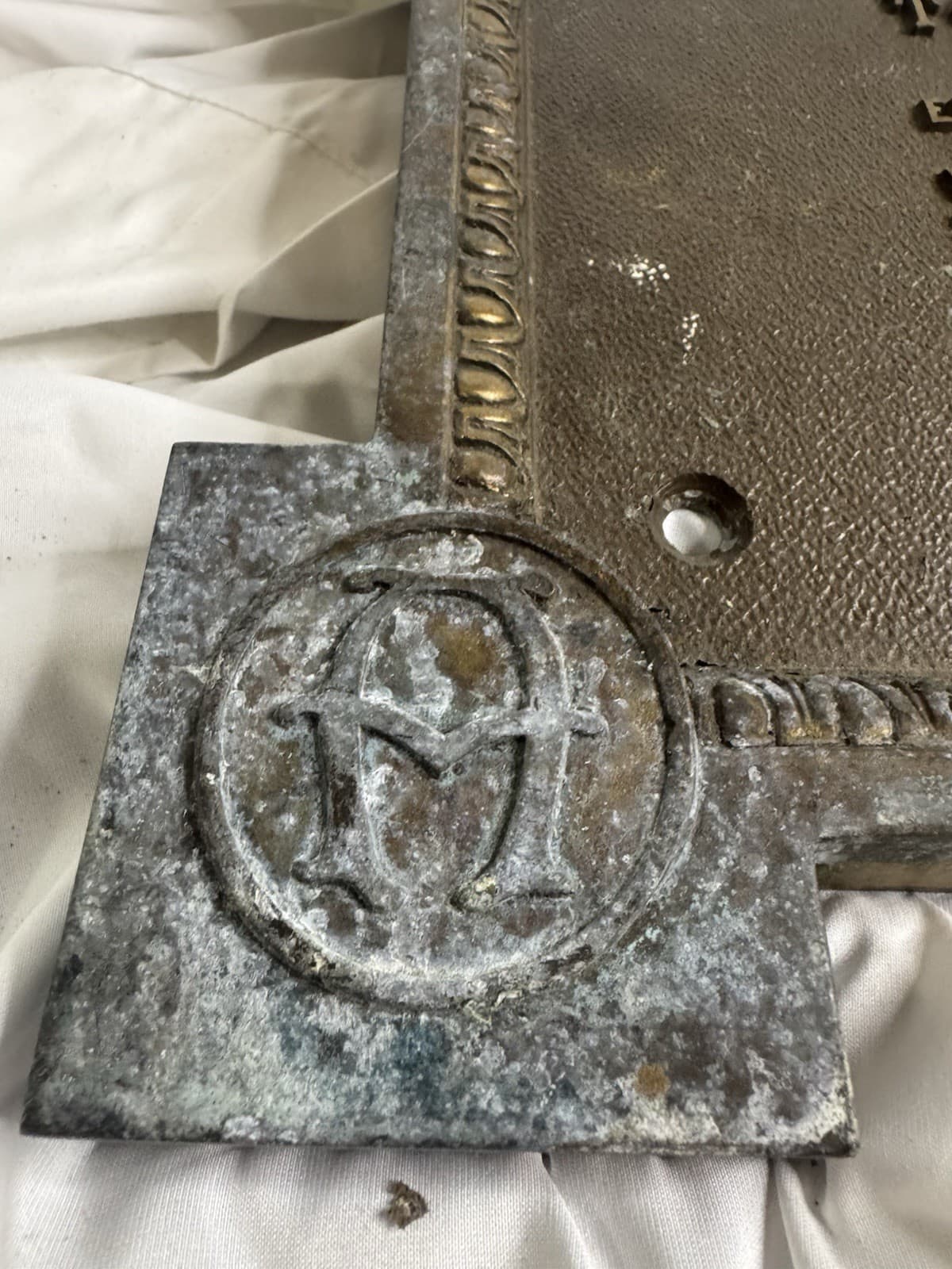 Antique Bronze Plaque – St. Paul’s Lutheran Church – Architectural Salvage 5