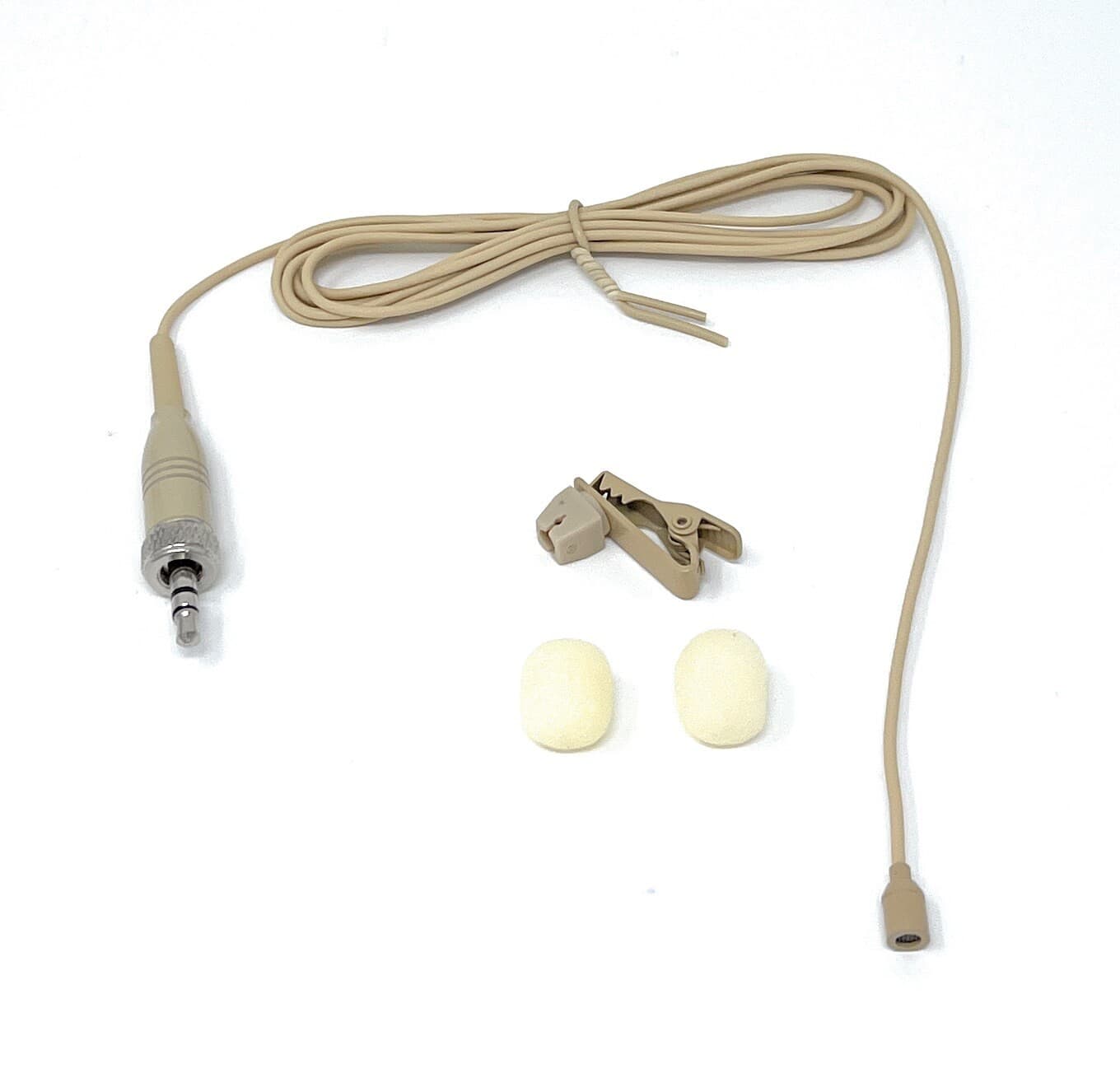 Lavalier Lapel Omnidirectional Microphone for Sennheiser Body-Packs Beige 2