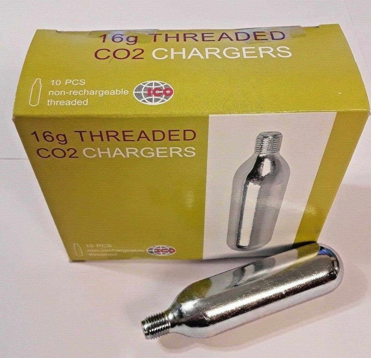 60 CO2 cartridges 16g threaded C02 bike tire inflator 16 gram HVAC 5