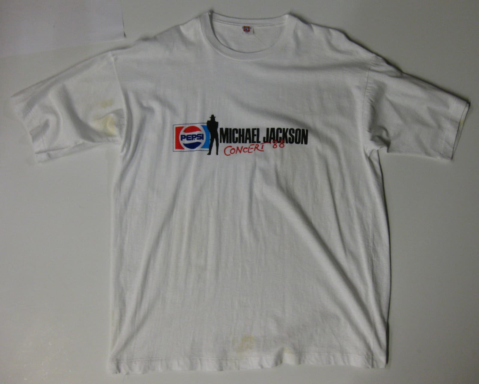 MICHAEL JACKSON Concert '88 Promo Only T-SHIRT Bad Tour PEPSI VG+ XXL