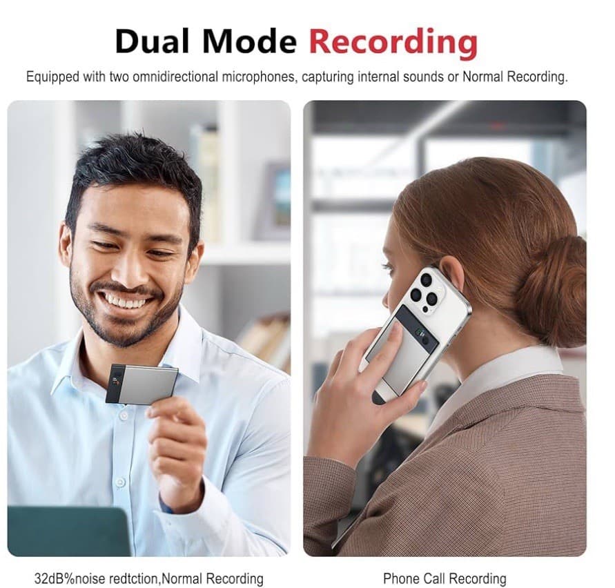 Note AI Voice Recorder w/APP Control Bluetooth Aluminum Alloy 64GB Black ChatGTP 2