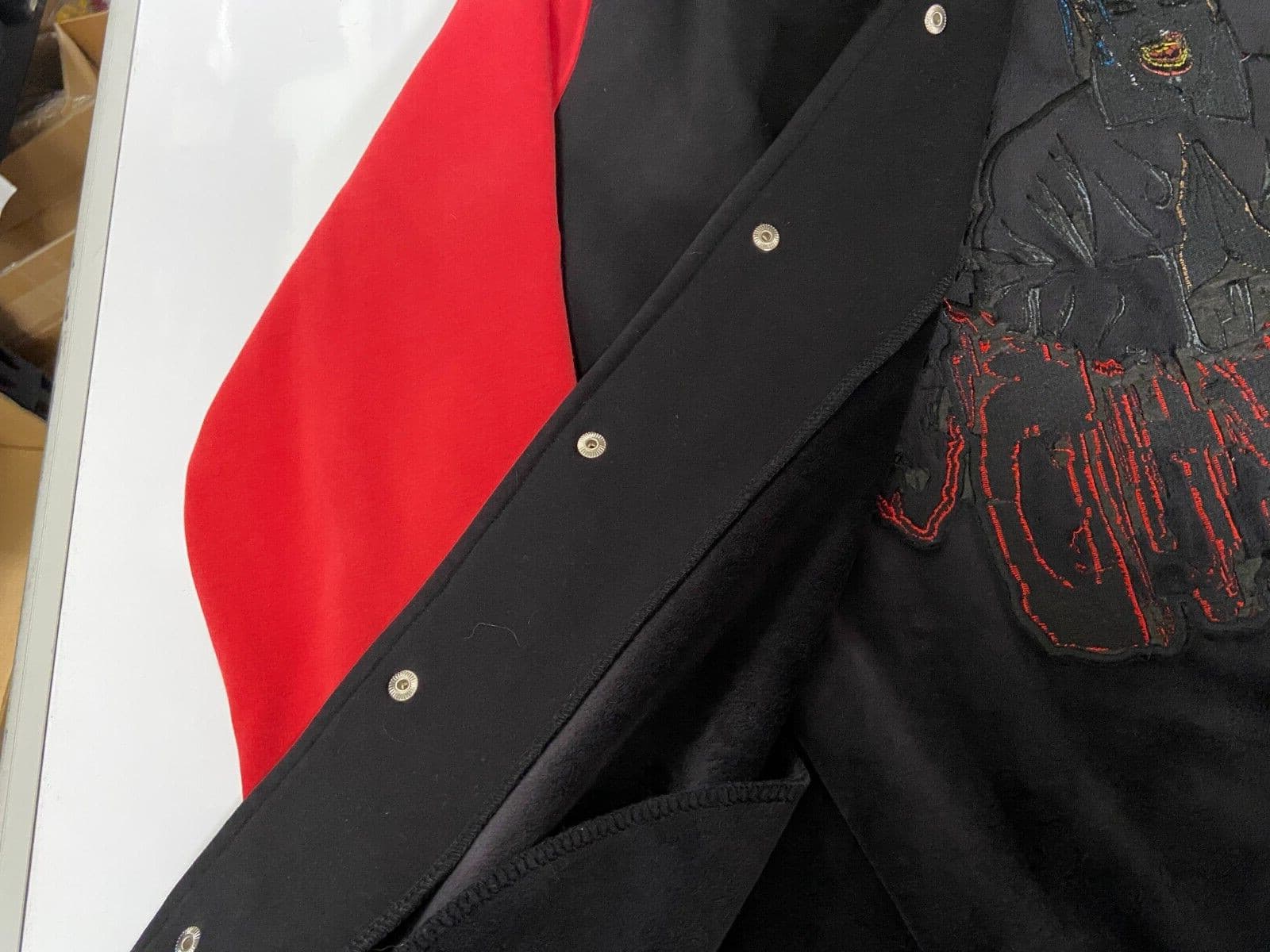 RARE RED BLACK NEW TWIZTID FREEK SHOW BUTTON  UP JACKET MNE 2XL 3