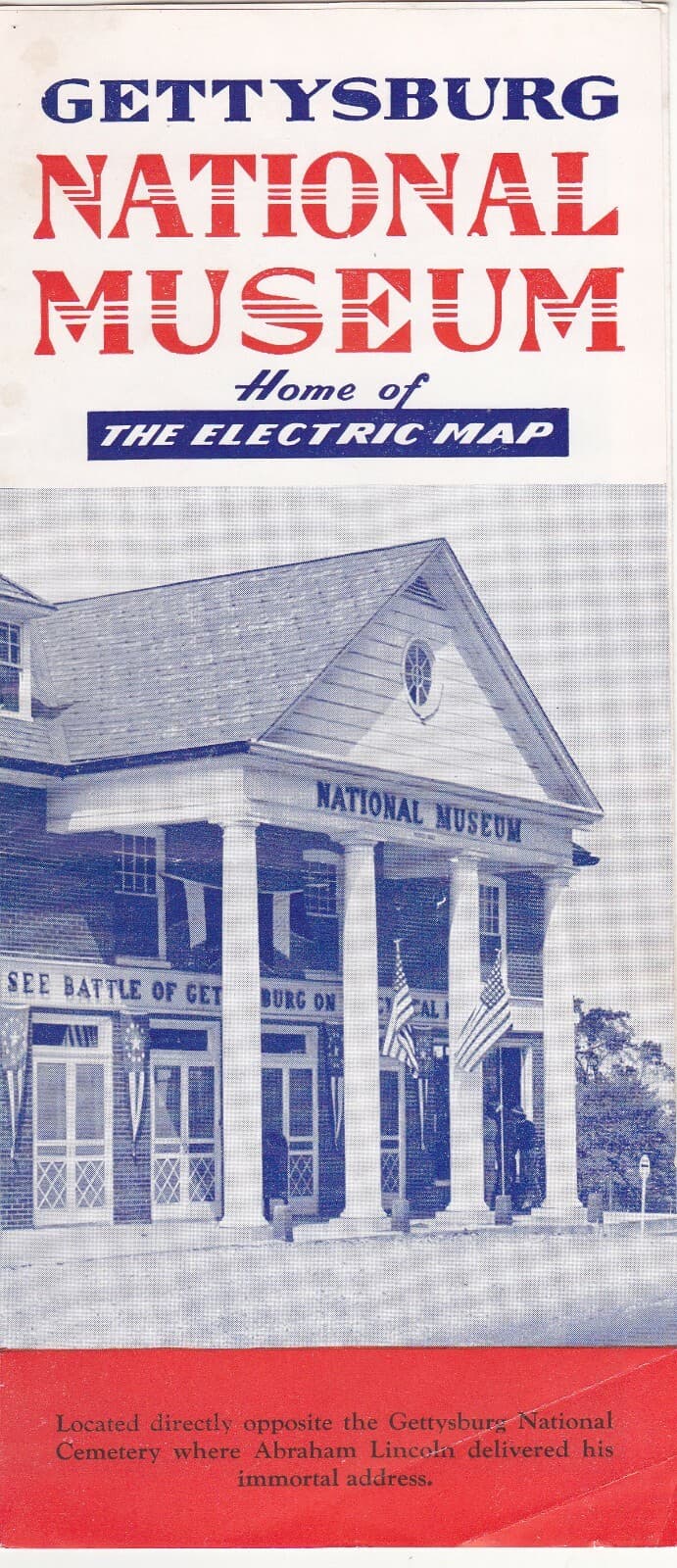 1950's Gettysburg National Museum Promotional Brochure