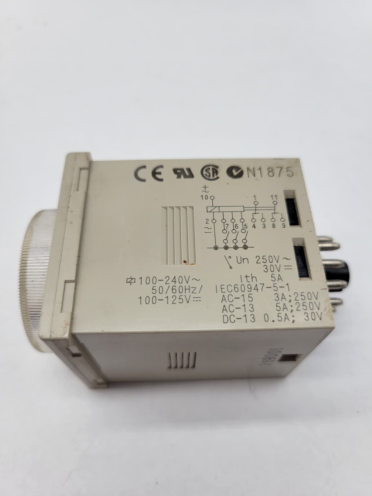 Omron H3CR-A Analog Timer Module 100/240V 0-12Sec 11Pin H3CR PLC Dial 5