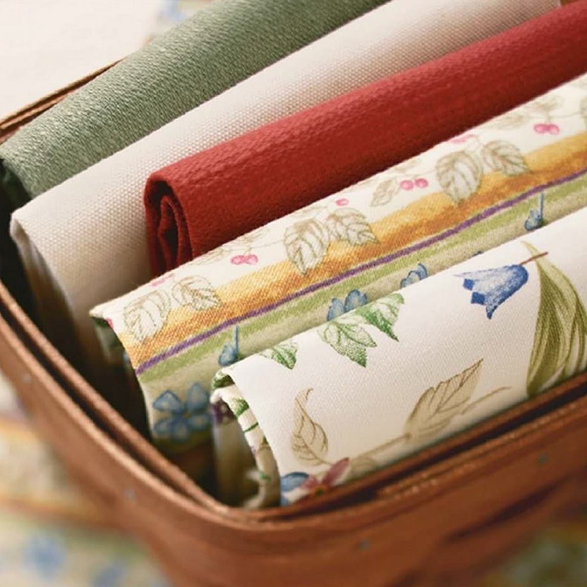 Longaberger Botanical Fields NAPKINS (Pair)... RARE ~ New FREE SHIPPING! 6