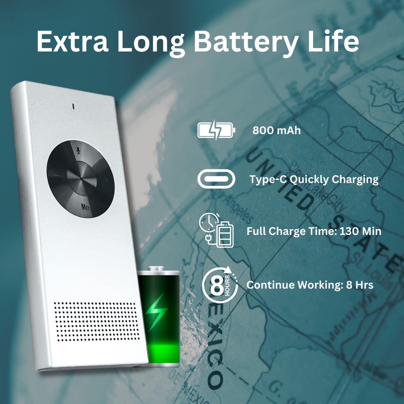 ENENCE PRO | Language Translator Device, Two Way Real-Time Voice Translation 2