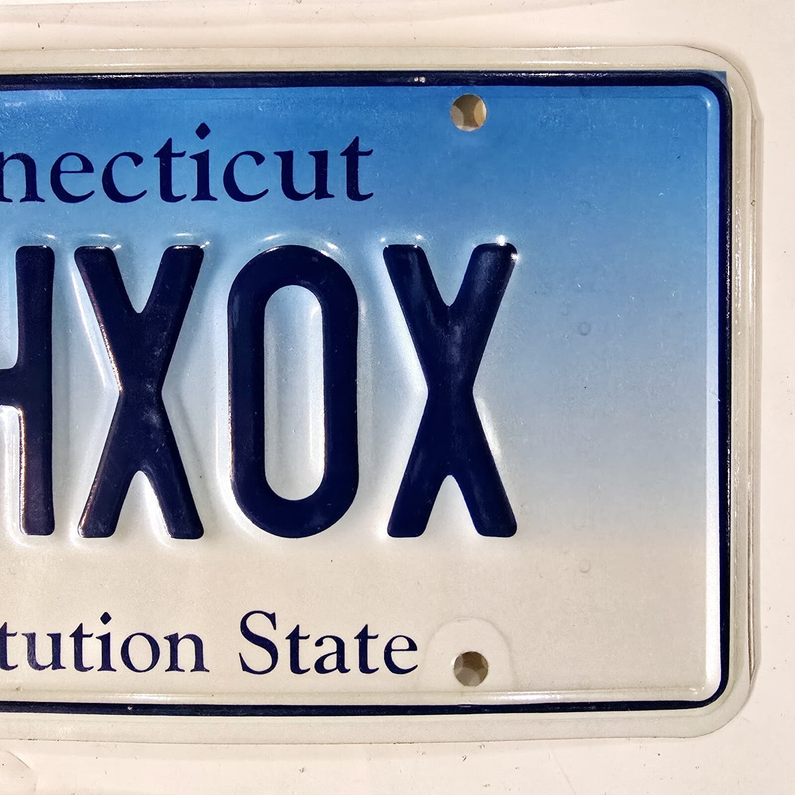 CONNECTICUT VANITY LICENSE PLATE 🔥FREE📬🔥 CLHXOX ~ PERSONALIZED CT TAG 3