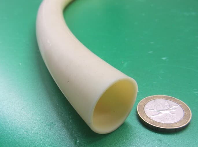 Latex Rubber Tubing Shore A35 Amber 1.00" OD x 7/8" ID x 1/16" Wall x 5' Length 4