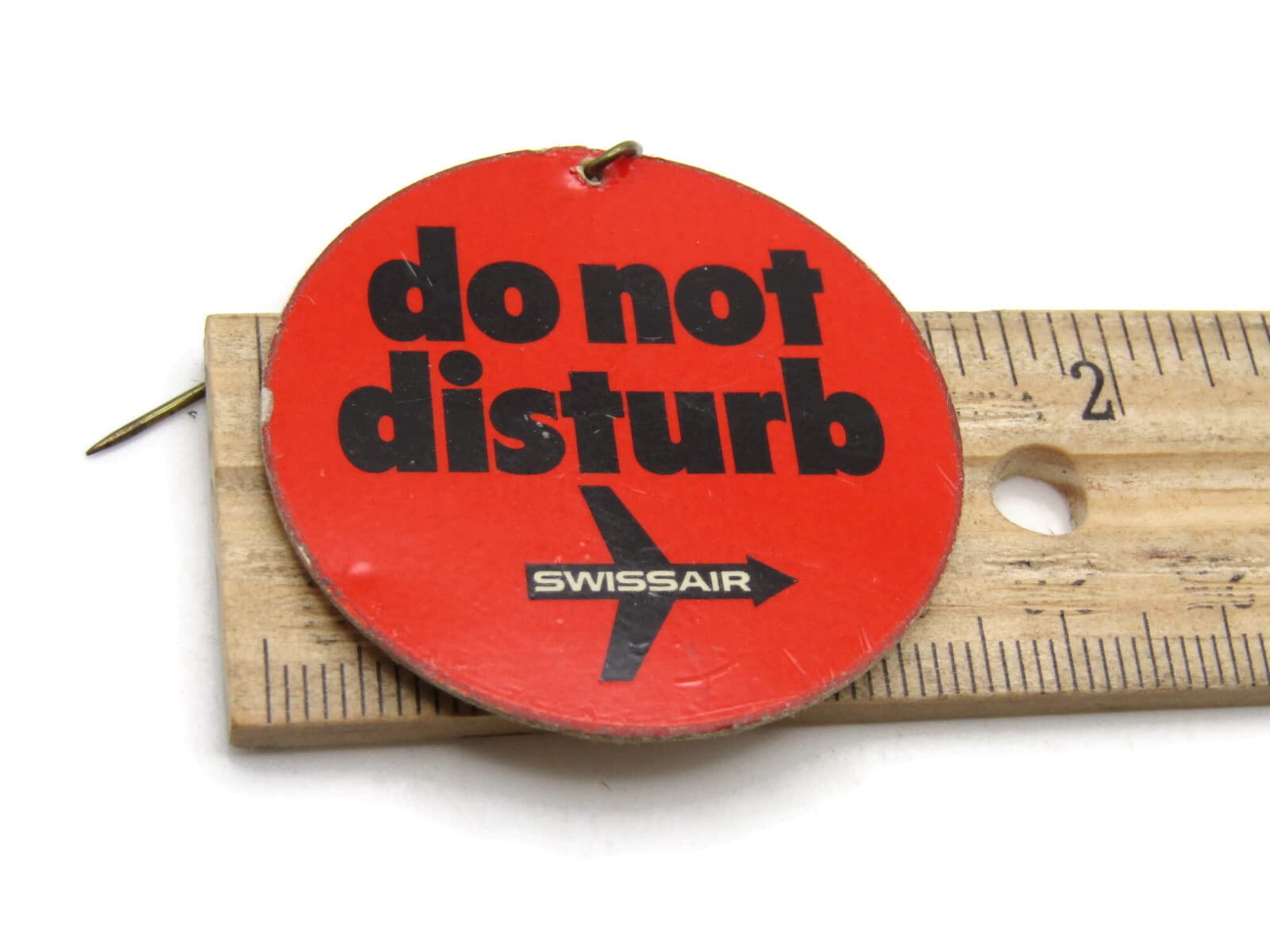 Swissair Do Not Disturb Paper Tab & Hook 4