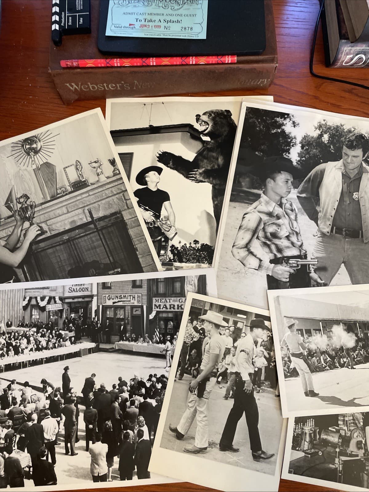 James Arness GUNSMOKE w Thell Reed Fast Draw Competition Photograph Lot