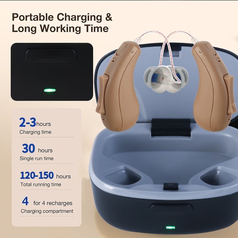 OTC Rechargeable Bluetooth Hearing Aids For Seniors With APP Control Streaming 5