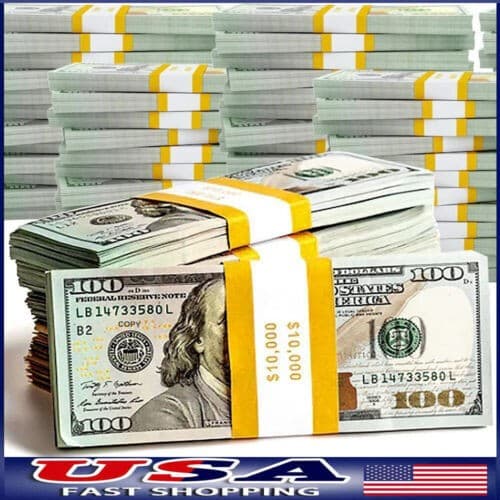 1000 pcs Movie Props money Fake bills look real for video party,Education Toys 2