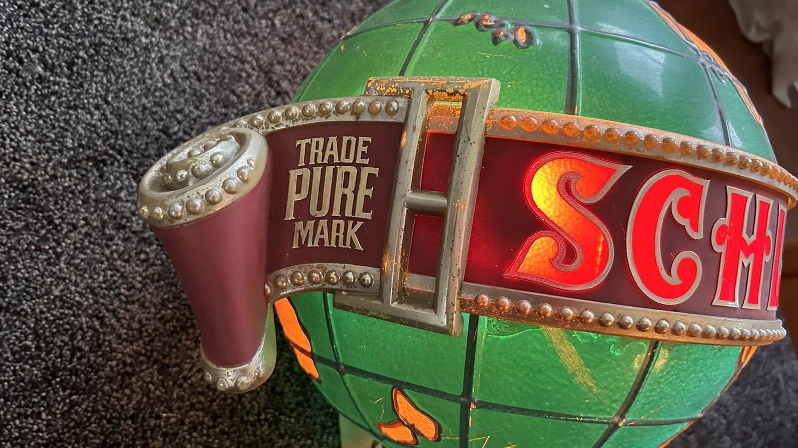 SCHLITZ BEER Lighted Motion Globe Sign Schlitz Globe Working 6