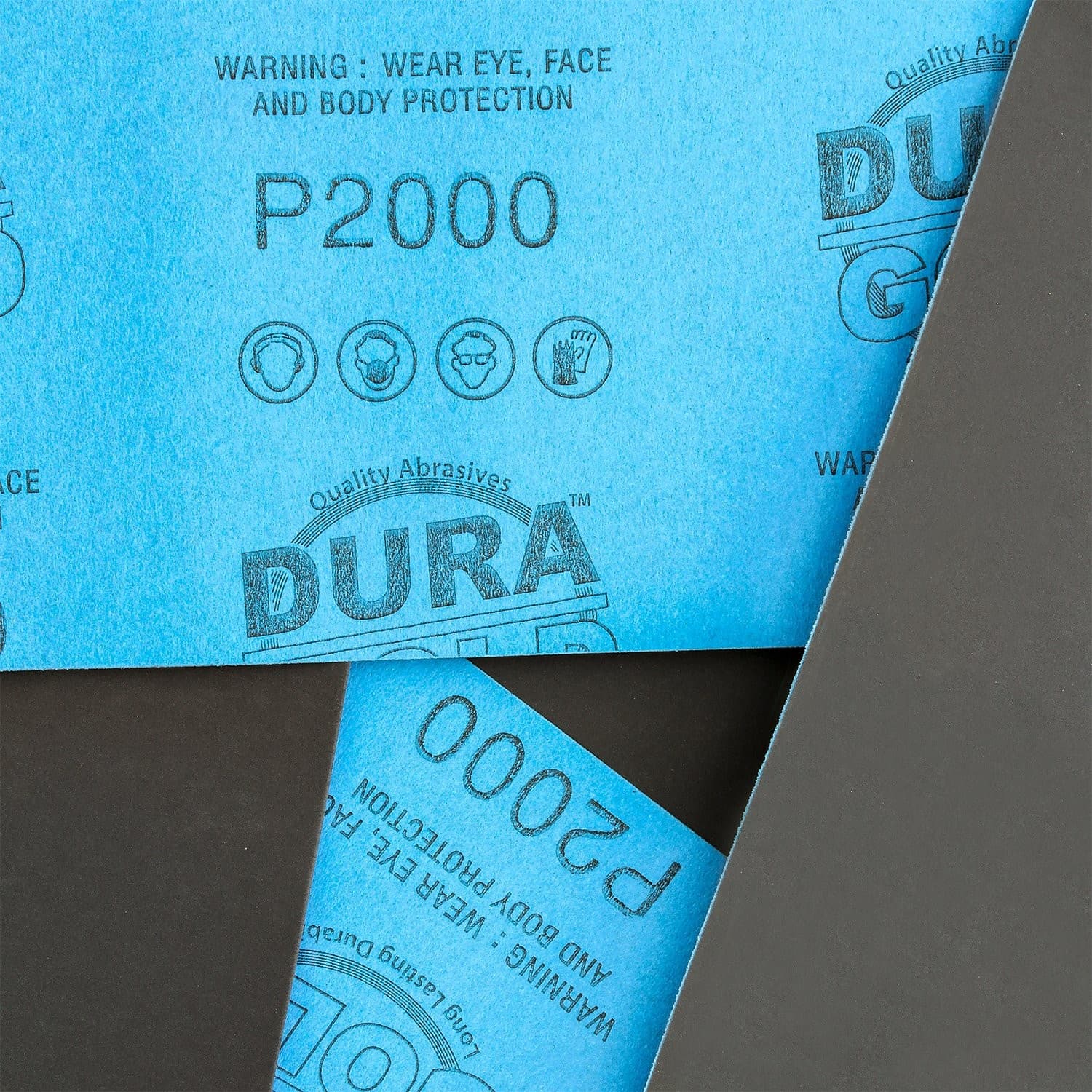 Dura-Gold Premium 2000 Grit Wet or Dry Sandpaper Sheets, 2000-Grit, black  2