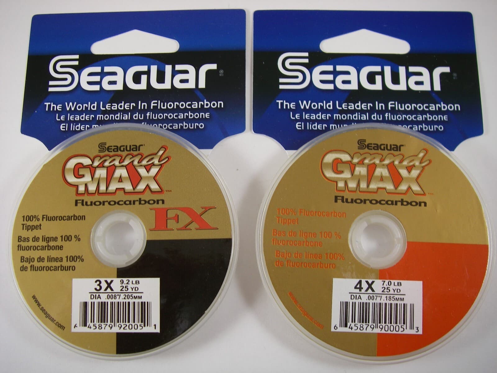 2 SEAGUAR GRAND MAX FLUOROCARBON TIPPET Fly Leader Material: 3X & 4X
