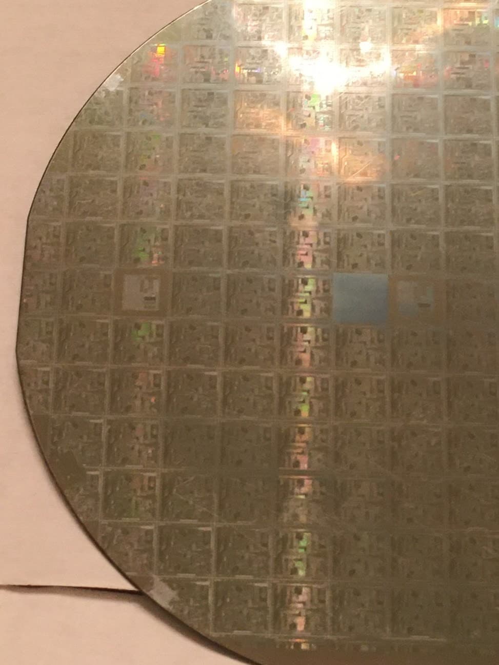 4" Silver Xerox Printer Silicon Wafer 1980s Extremely Rare Vintage CPU Chip 5